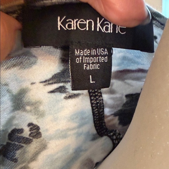 Karen Kane Black Floral Long Sleeve Dress - Picture 2 of 6